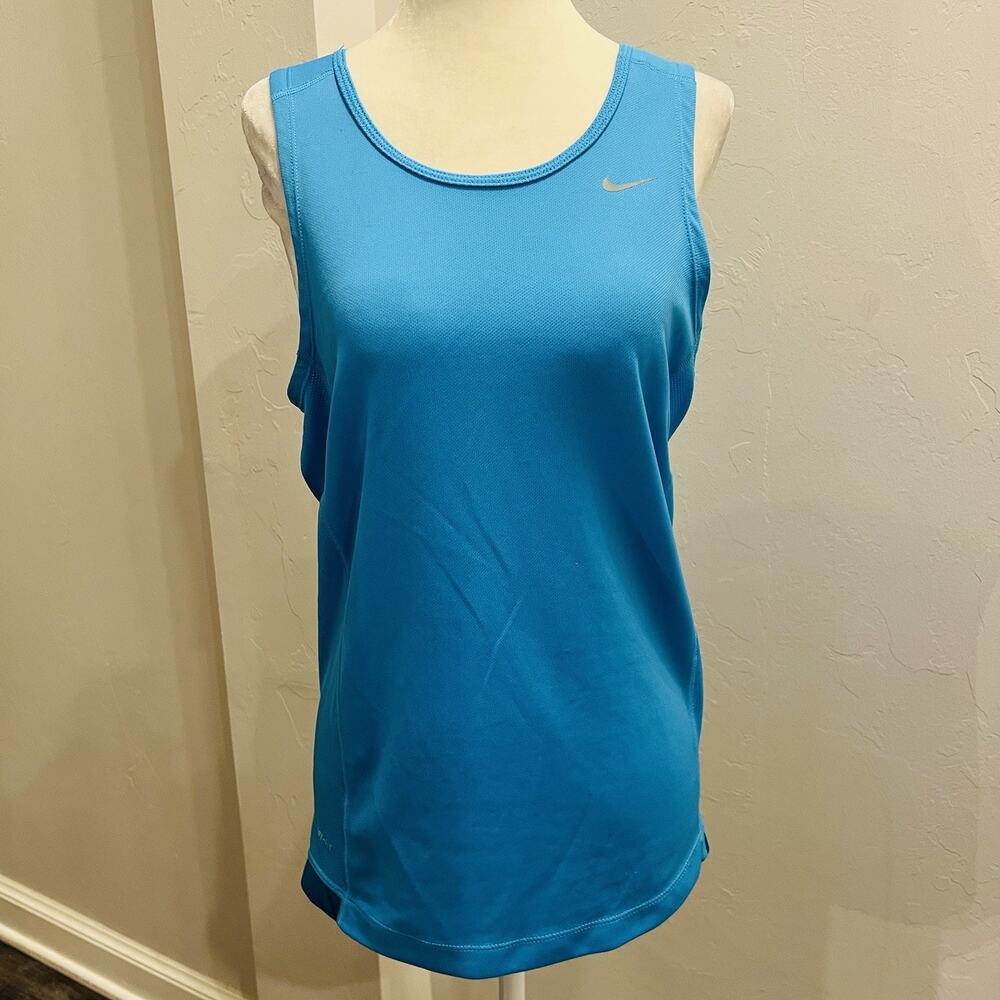 NIKE Miler DRI-FIT Size S Women’s Turquoise Tank Top (A0127)